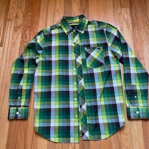 Hurley Weezer button down shirt